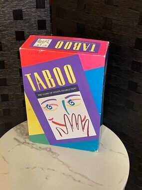 Original 1989 Taboo Board Game Complete Hersch The Game of Unspeakable Fun